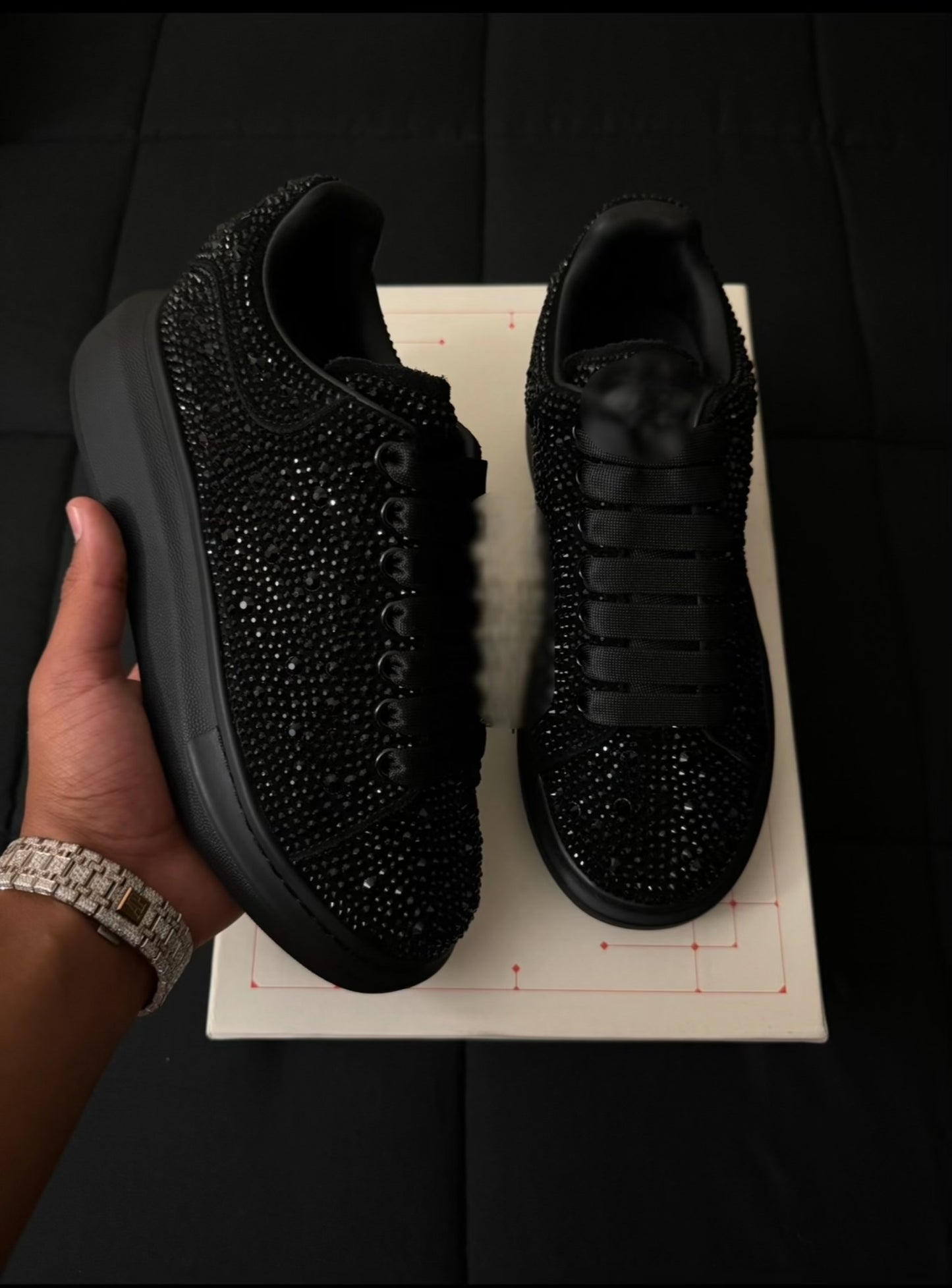 Black Rhinestone M