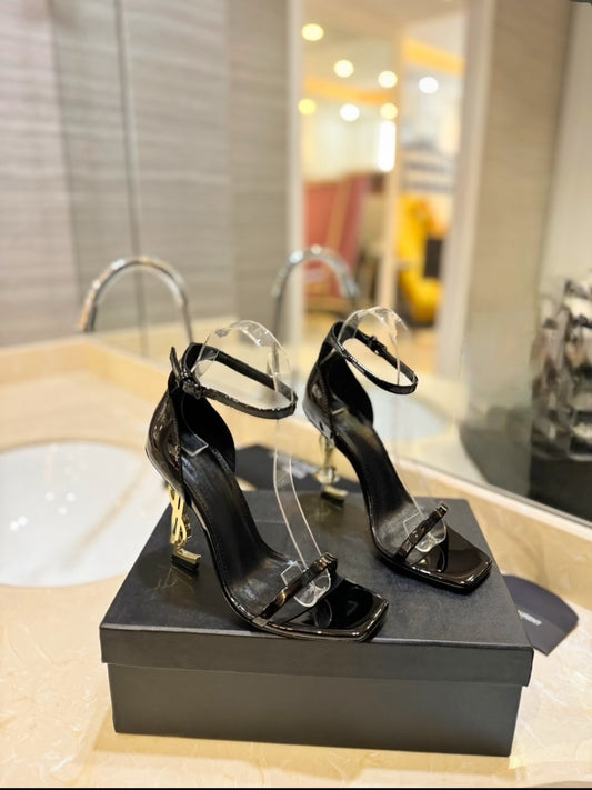 Gold saint heels