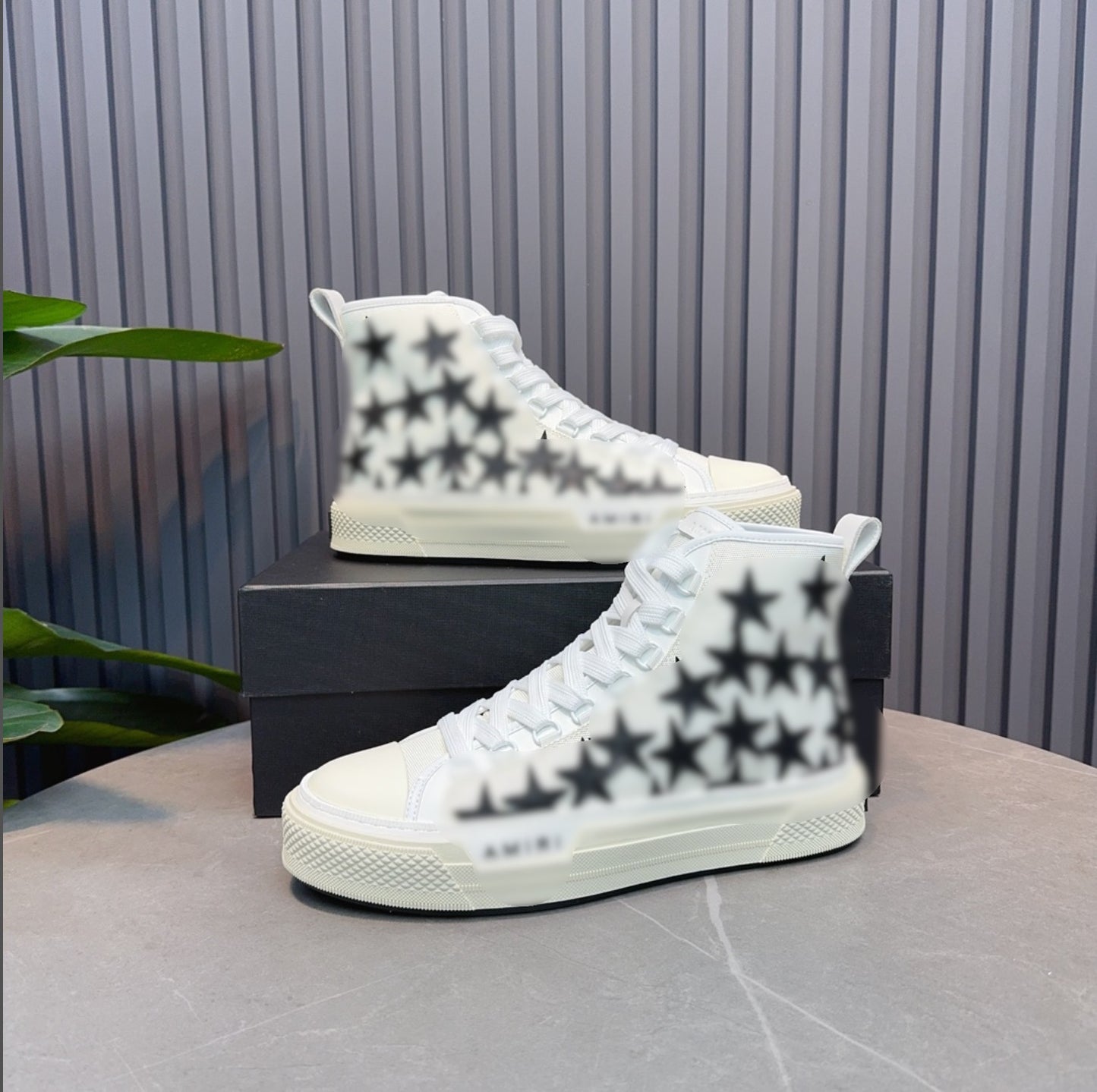 Black and white hightop iri stars